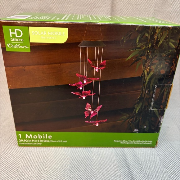 New inbox, HD designs, outdoor solar, mobile, butterfly, light purple color - Picture 3 of 4